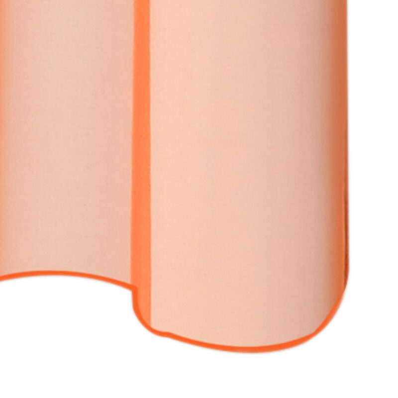 Voilage NEW EASY coloris orange brique 140 x 240 cm