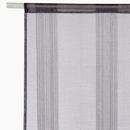 Vitrage PINGALA coloris gris 60 x 160 cm