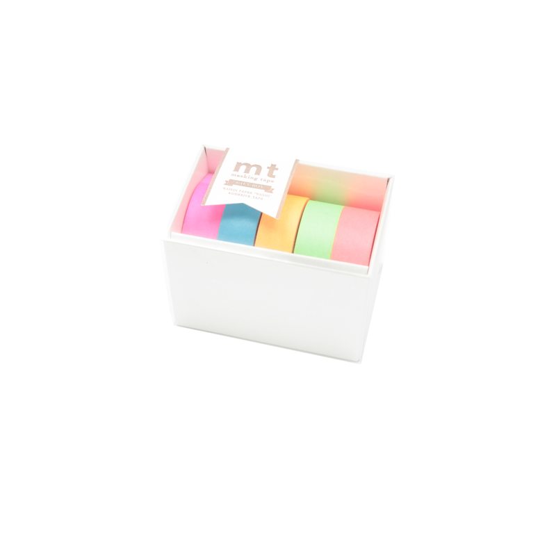 Masking tape GIFT BOX NEON coloris multicolore