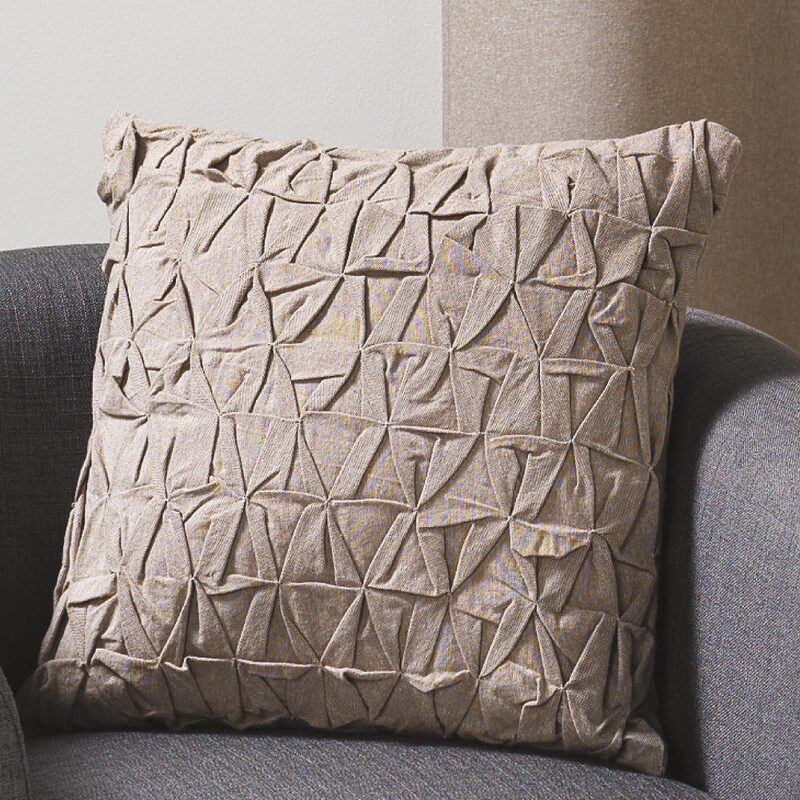 Coussin ETHNA coloris beige 40 x 40 cm