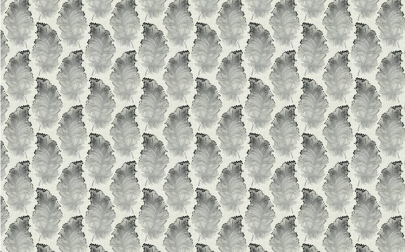 Papier peint intissé BURLESQUE coloris gris perle
