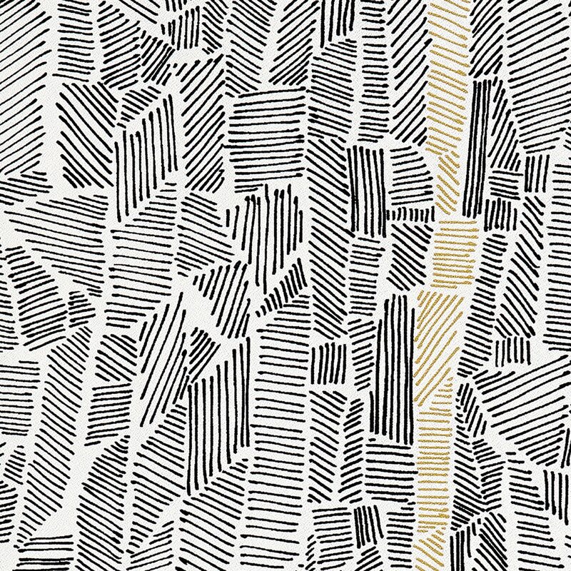 Papier peint intissé SCRIBBY BY SOPHIE FERJANI coloris noir