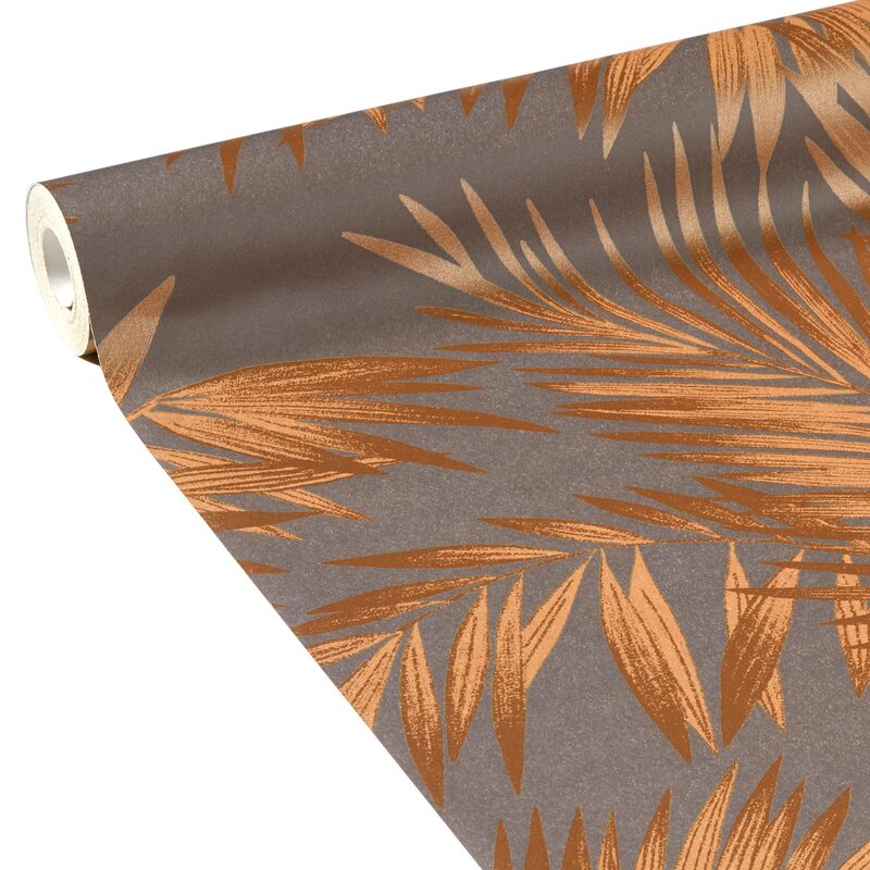 Papier peint ARDITA coloris brun taupe