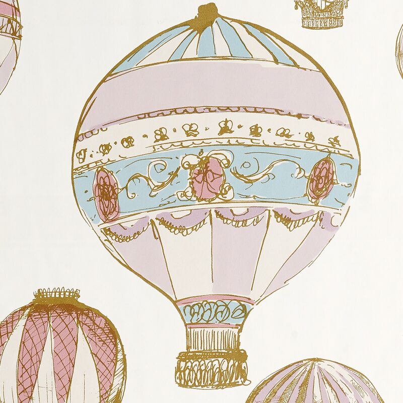 Papier peint BALLOON coloris blanc