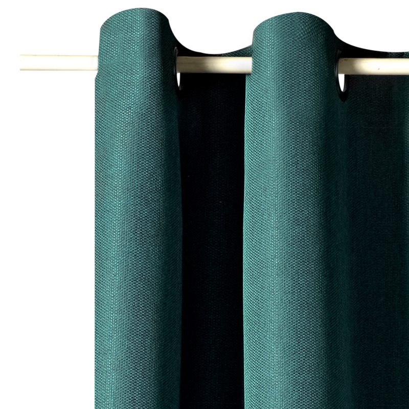 Rideau CALYPSO coloris vert chlorophylle 140 x 240 cm