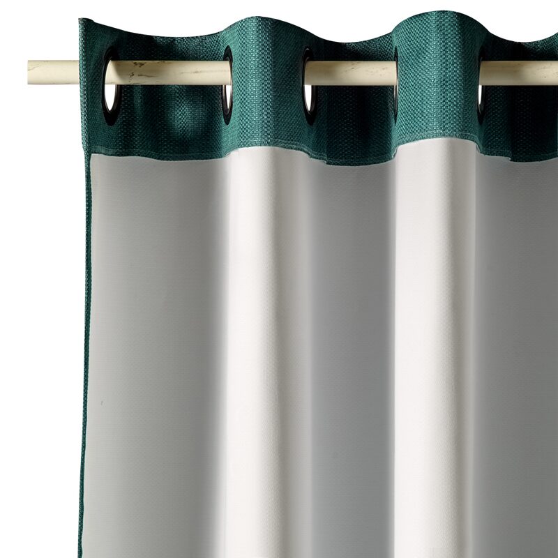 Rideau CALYPSO coloris vert chlorophylle 140 x 240 cm