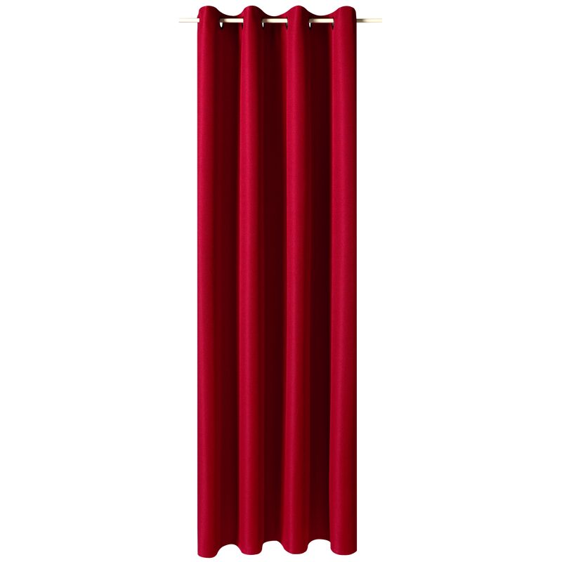 Rideau CALYPSO coloris rouge carmin 140 x 240 cm