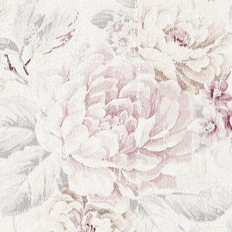 Papier peint intissé ELDERLY FLOWER coloris blanc