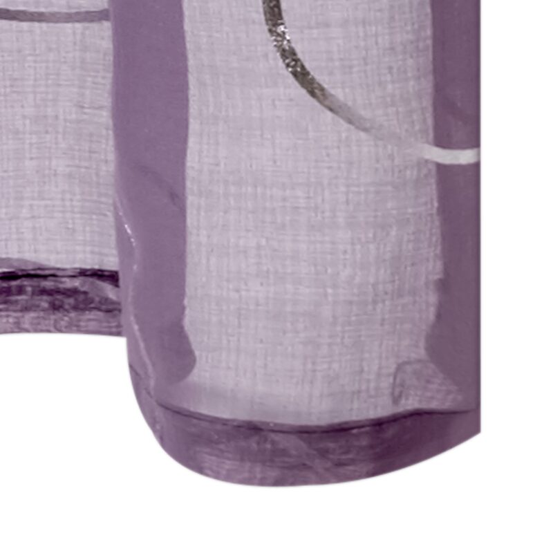 Voilage VERTUOSE coloris mauve 140 x 260 cm