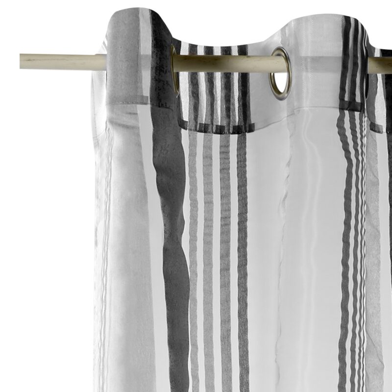 Voilage QUATZ coloris gris 140 x 260 cm