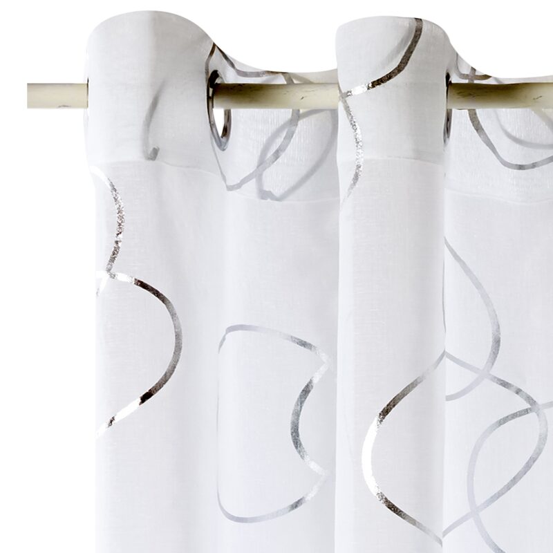 Voilage VERTUOSE coloris blanc 140 x 260 cm