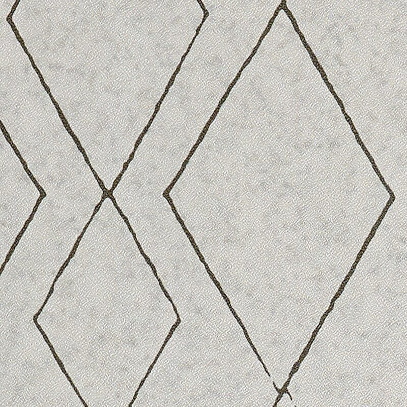Papier peint intissé RUG BY SOPHIE FERJANI coloris Gris clair