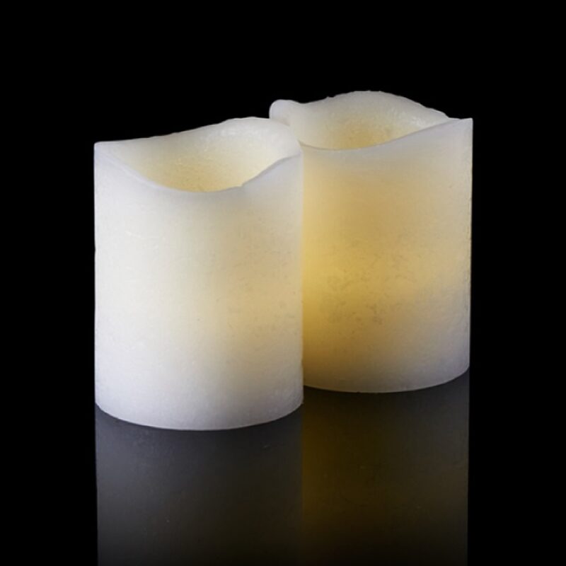 Bougie LED TENNA MINI coloris blanc
