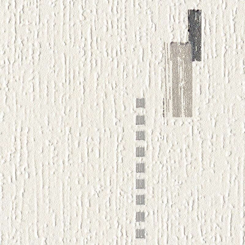 Papier peint vinyle GEO coloris blanc