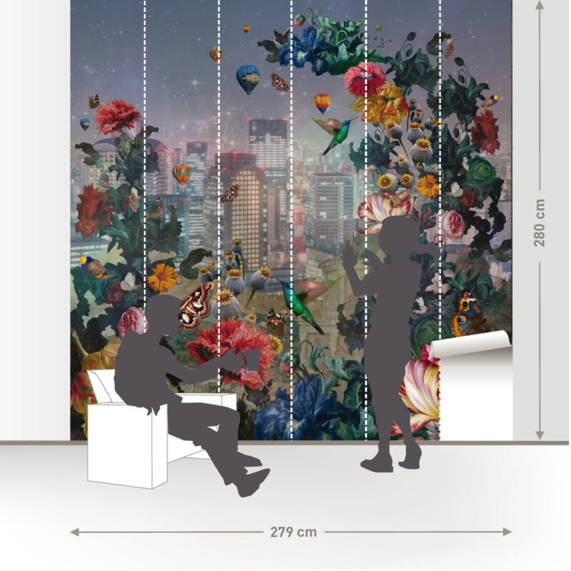 Papier peint panoramique XL DUTCH PAINTING 279 x 280 cm