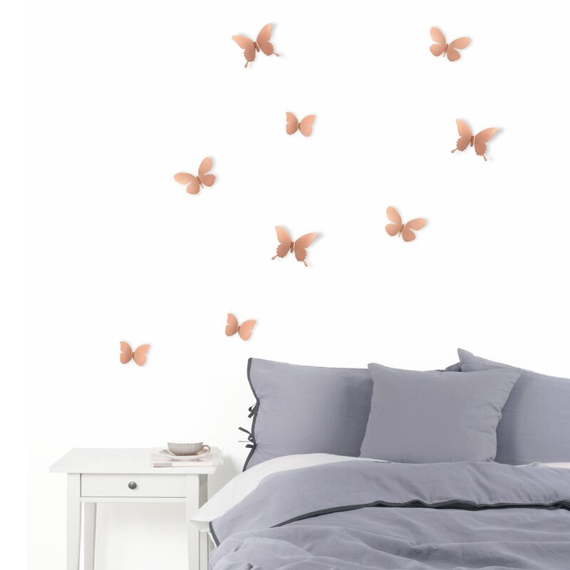 Sticker 3D MARIPOSA COPPER coloris cuivre
