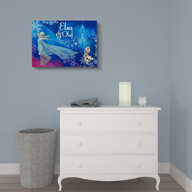 Toile imprimée REINE DES NEIGES 70 x 50 cm