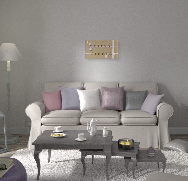 Pêle-mêle MÉMO COEUR 60 x 30 cm