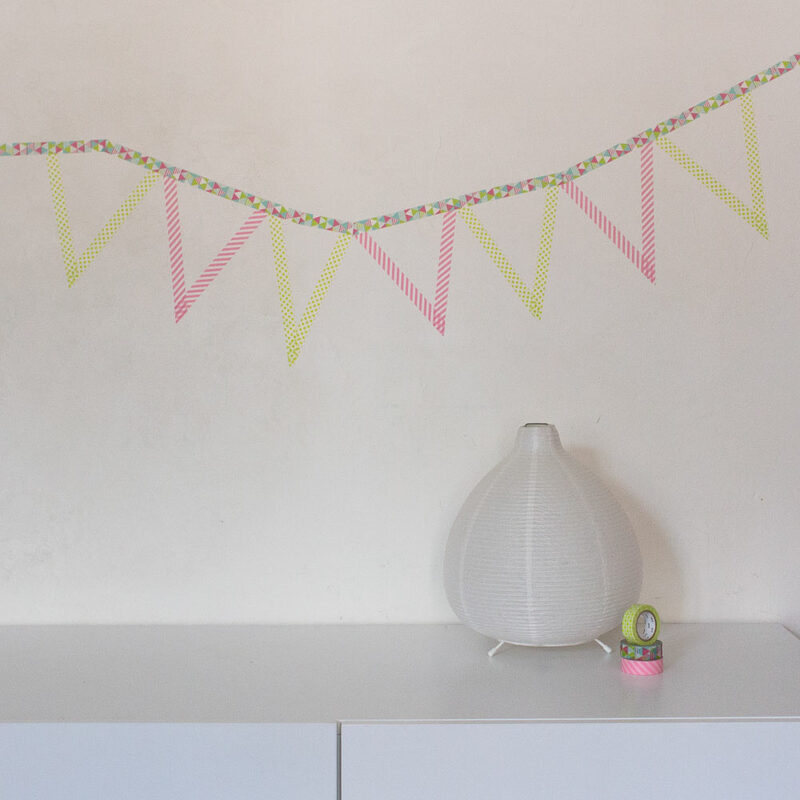 Masking tape STRIPE SAKURA coloris rose
