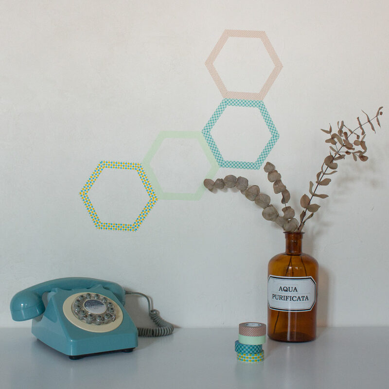 Masking tape SQUARE coloris jaune