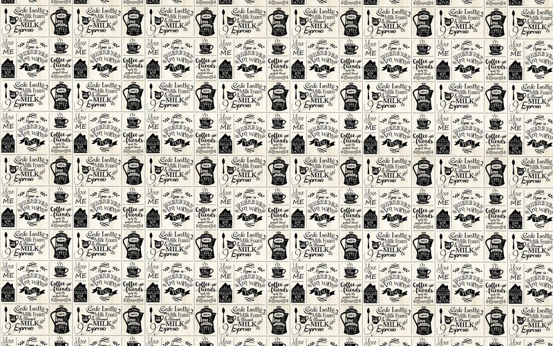 Papier peint intissé FRIEND'S COFFEE coloris sable beige