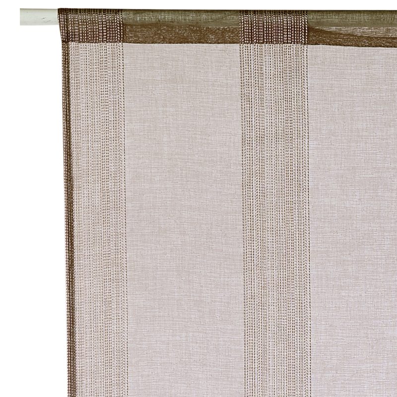 Vitrage PINGALA coloris taupe 90 x 200 cm