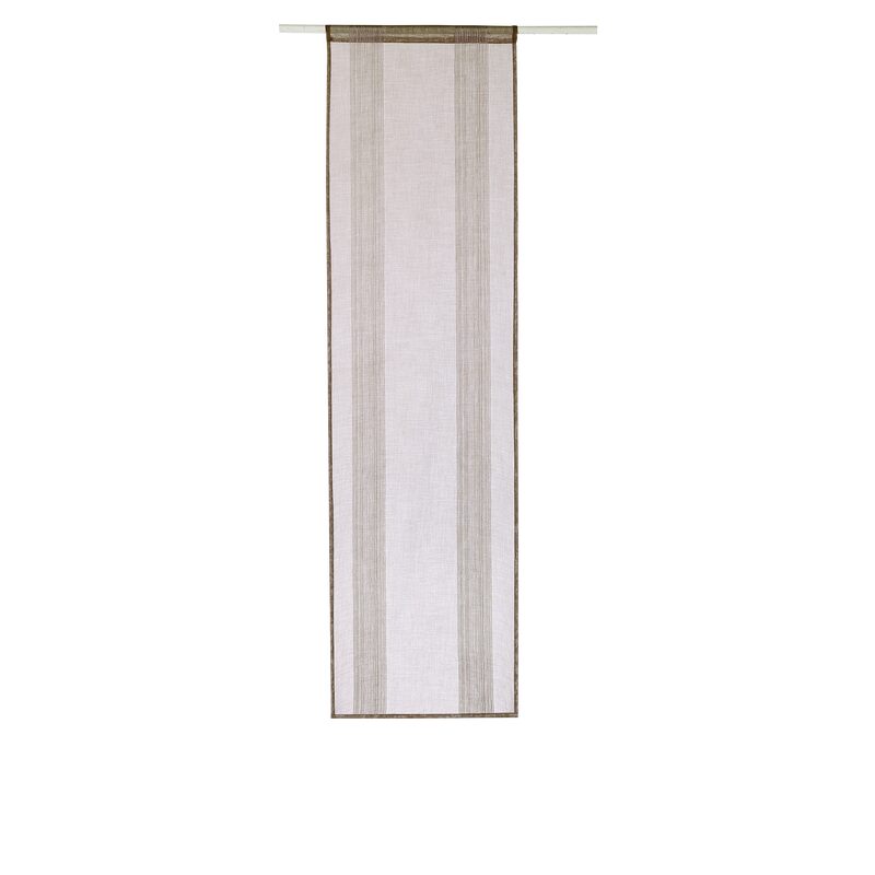 Vitrage PINGALA coloris taupe 45 x 160 cm