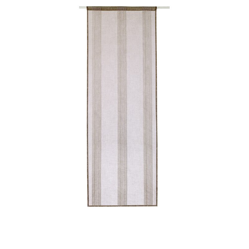 Vitrage PINGALA coloris taupe 60 x 160 cm