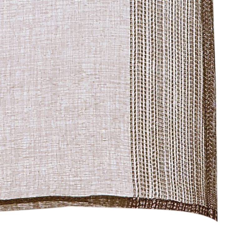 Vitrage PINGALA coloris taupe 90 x 200 cm