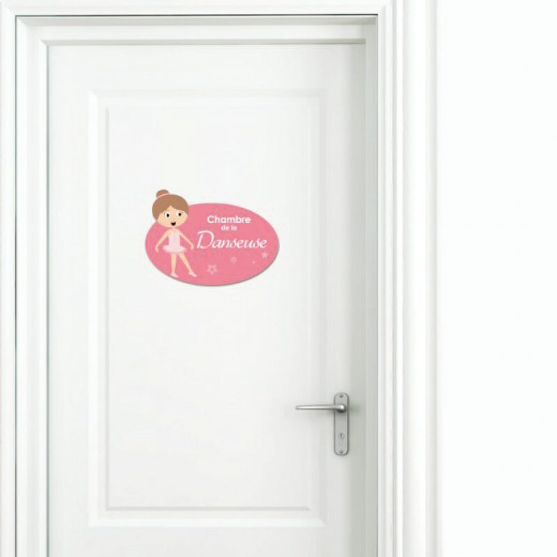 Déco de porte Plaque de porte DANSEUSE 28 x 20 cm