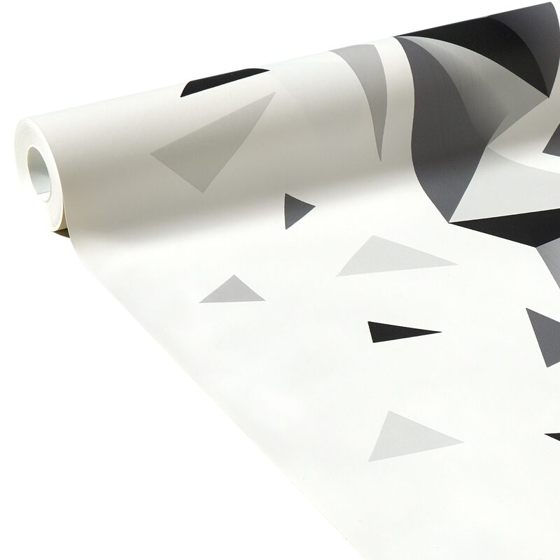 Papier peint intissé ORIGAMI STRIPES coloris blanc