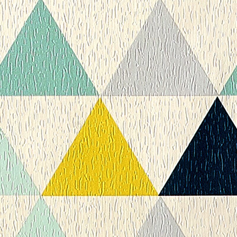 Papier peint intissé TRIANGLE & WOOD coloris multicolore
