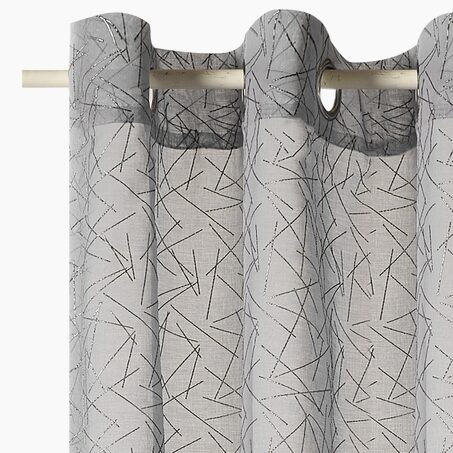 4MURS Voilage HALO coloris gris 140 x 240 cm