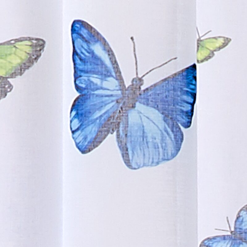 Voilage EMMA coloris bleu 140 x 240 cm