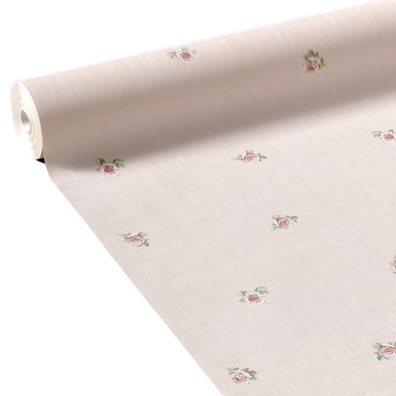Papier peint intissé LAZY ROSE coloris vieux rose