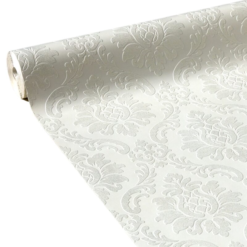 Papier peint vinyle FELICIA coloris blanc