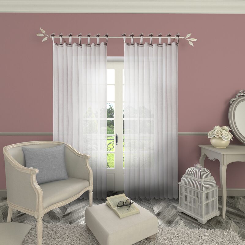 Voilage ALESSIA coloris taupe 140 x 245 cm