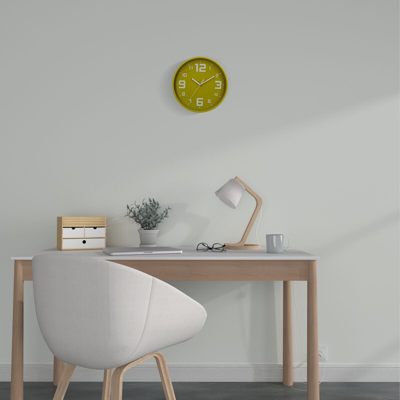 Horloge TEO coloris vert bambou