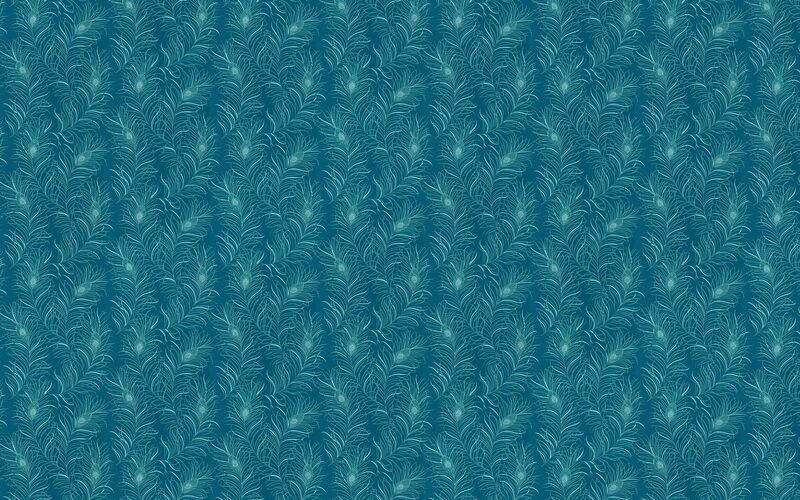 Papier peint intissé PEACOCK coloris bleu paon