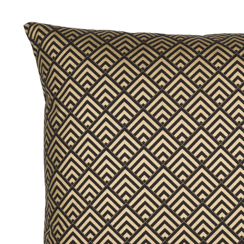 Coussin GATSBY coloris noir 50 x 50 cm