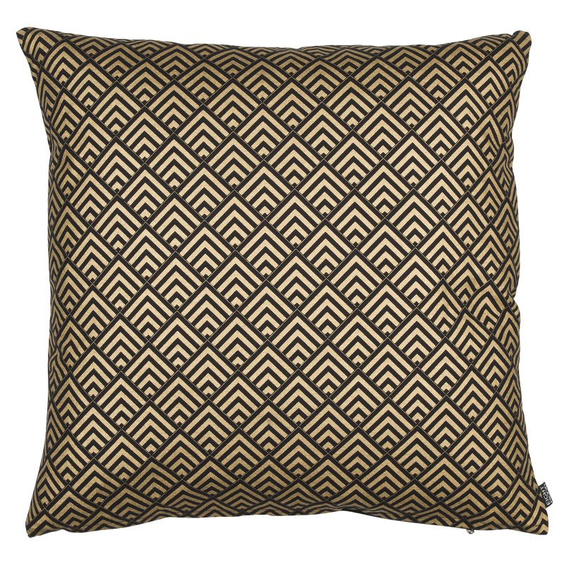 Coussin GATSBY coloris noir 50 x 50 cm