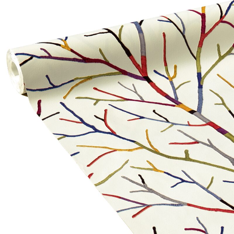 Papier peint intissé WOOL TREE coloris multicolore