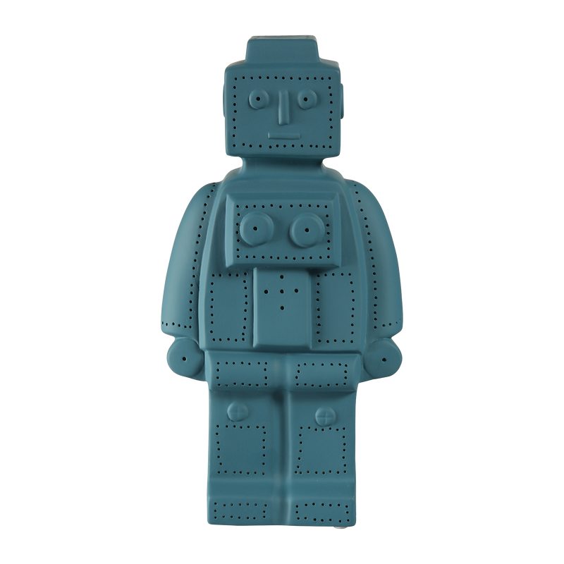 Lampe de chevet ROBOT coloris bleu 31 x 15,7 cm