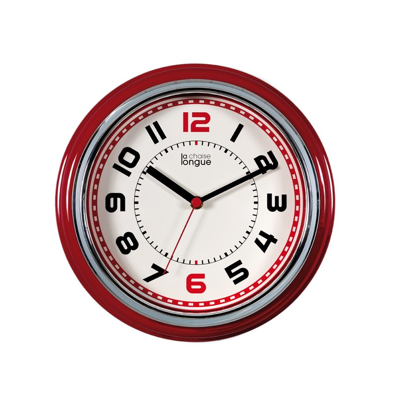 Horloge ELIOTT coloris rouge