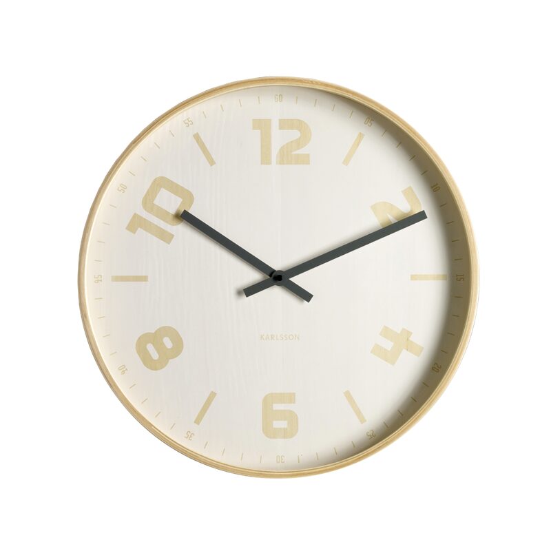 Horloge ANTON coloris hêtre