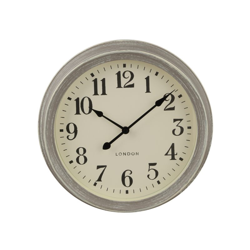 Horloge ADRIAN coloris gris brossé