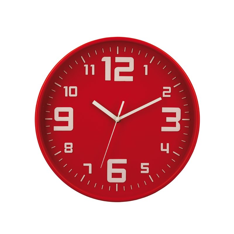 Horloge TEO coloris rouge tulipe