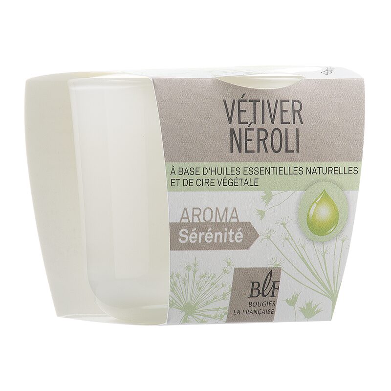 Bougie parfumée AROMA SÉRÉNITÉ vétiver néroli