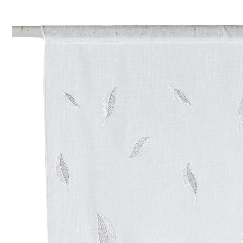 Vitrage FLORINE coloris blanc 58 x 160 cm