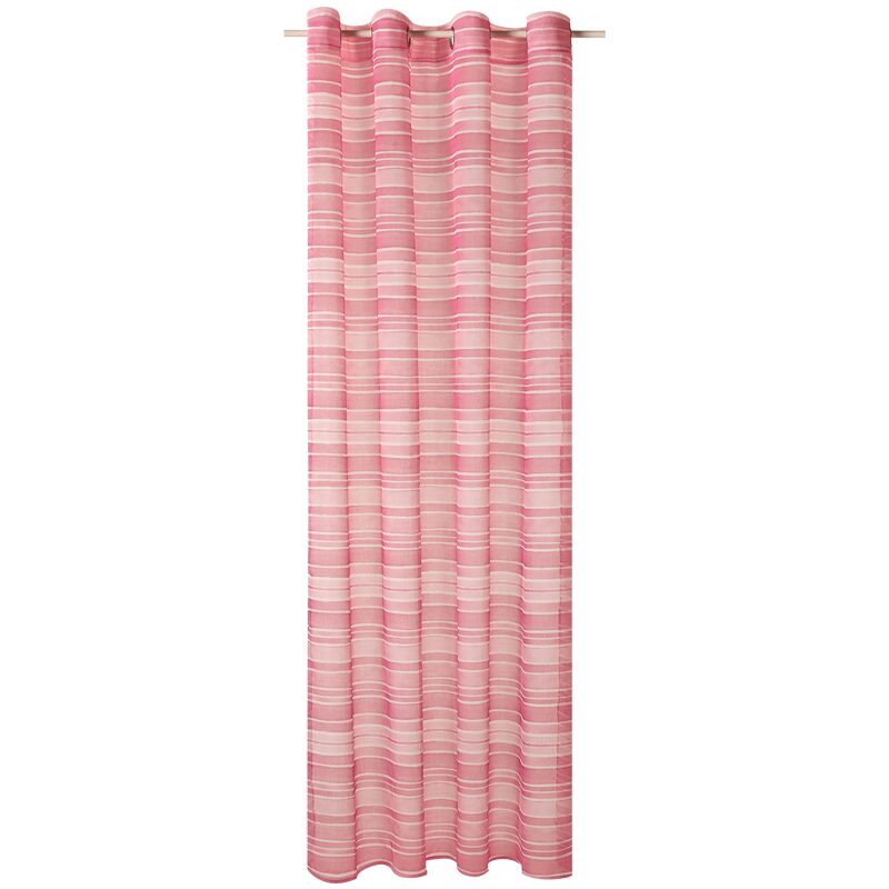 Voilage HOLIDAYS coloris rose 140 x 240 cm